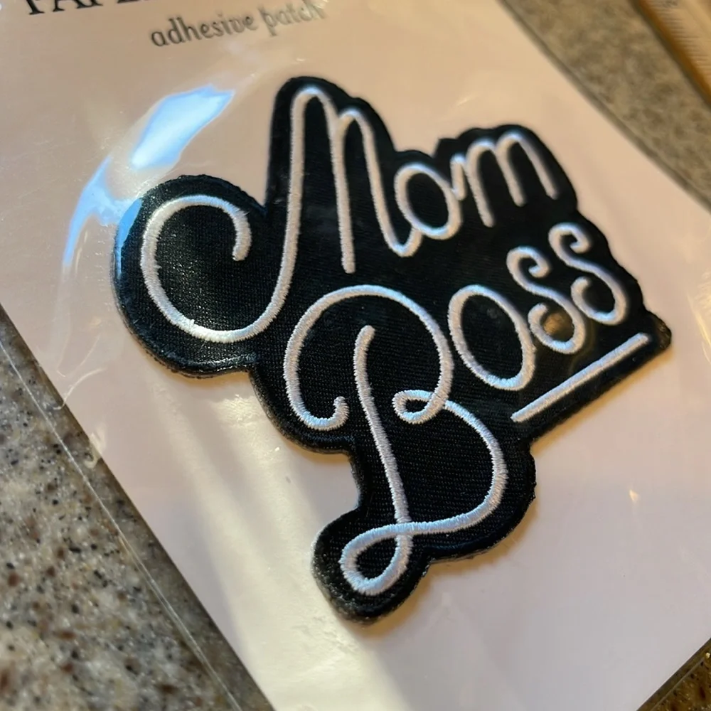 PAPER SOURCE Mom Boss no-sew Adhesive Patch